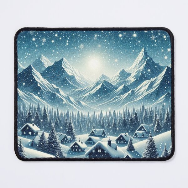 Item preview, Falling Snowflakes Snowy Landscape designed and sold by Simplybe1.