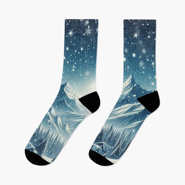 Item preview, Falling Snowflakes Snowy Landscape designed and sold by Simplybe1.