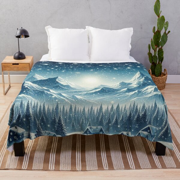 Item preview, Falling Snowflakes Snowy Landscape designed and sold by Simplybe1.