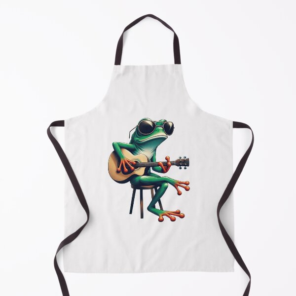 Item preview, Cool Frog Playing Guitar designed and sold by tharika wiangkal.