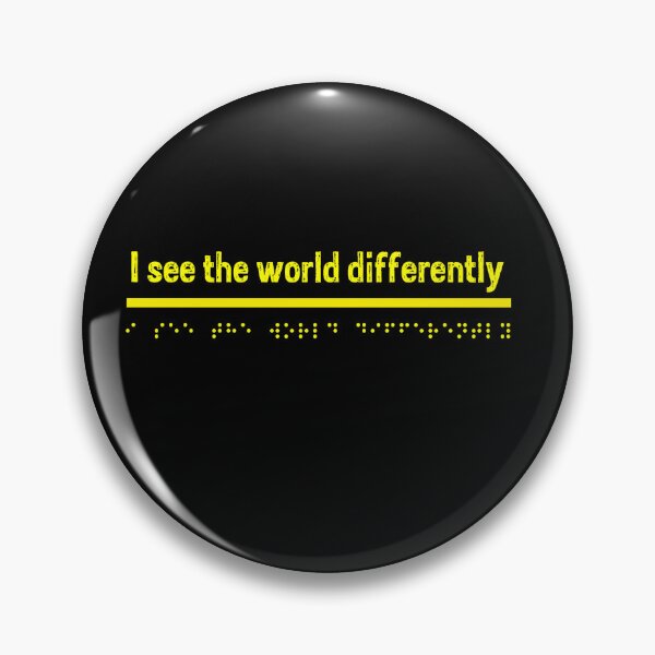 Item preview, I see the world differently - Yellow  designed and sold by Bad Zombie .