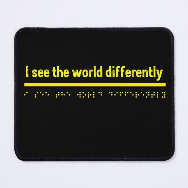 Item preview, I see the world differently - Yellow designed and sold by Bad Zombie .