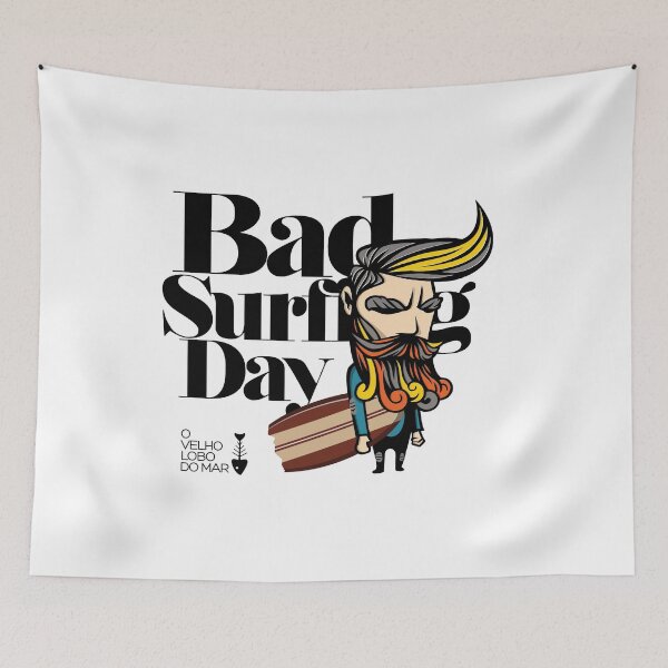Item preview, Bad Surfing Day designed and sold by OVelhoLobodoMar.