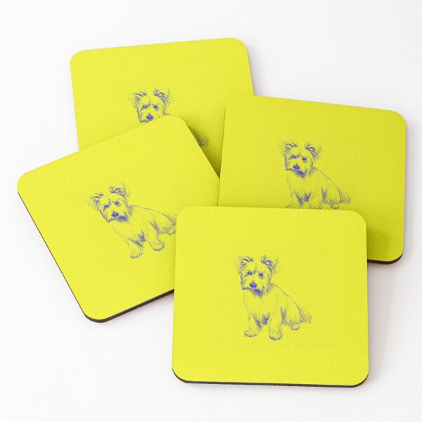 Item preview, Doggotone - Duotone Dog (Yellow & Blue) designed and sold by thebigleebowski.