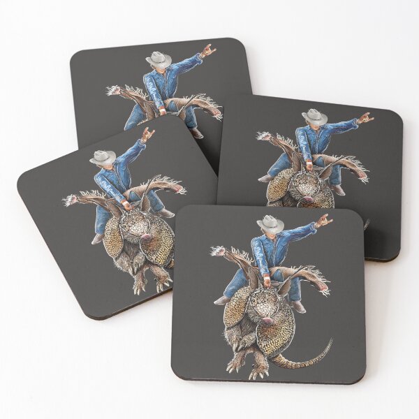 Item preview, Rodeo Bull Rider Armadillo Broncodillo designed and sold by oz10.
