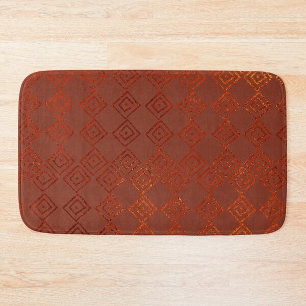 Item preview, Fall Burnt Red Geometric Pattern designed and sold by bowsbotanicals.