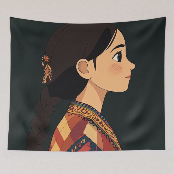 Item preview, Guatemalan woman | Anime style designed and sold by ComicsFactory.