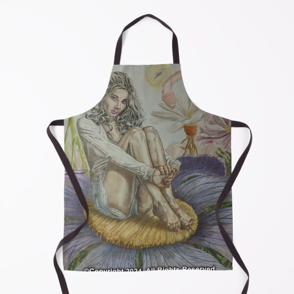 Item preview, Girl on Flower designed and sold by Red-Lip-Gallery.