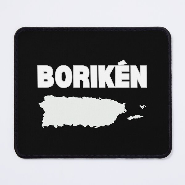 Item preview, Borikén island in white - pocket design minimalist designed and sold by DesignCollectiv.
