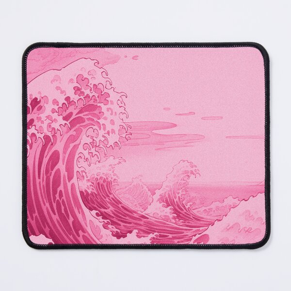 Item preview, Pink Vintage Japanese Waves Painting designed and sold by bowsbotanicals.