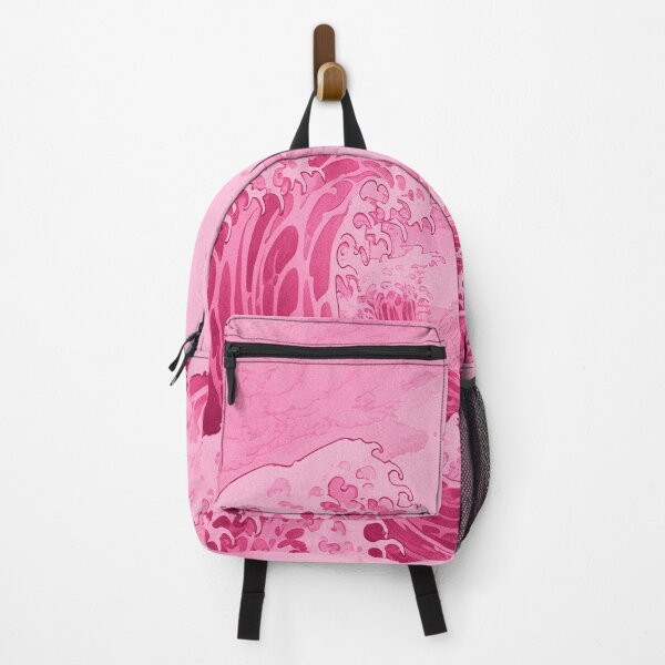 Item preview, Pink Vintage Japanese Waves Painting designed and sold by bowsbotanicals.