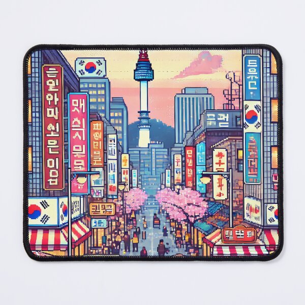 Item preview, Pixel Art Seoul South Korea designed and sold by Landsesse.