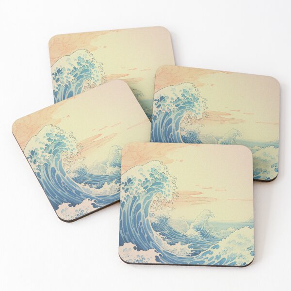 Item preview, Vintage Japanese Waves designed and sold by bowsbotanicals.