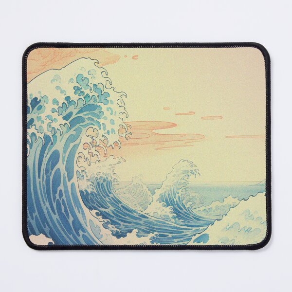 Item preview, Vintage Japanese Waves designed and sold by bowsbotanicals.