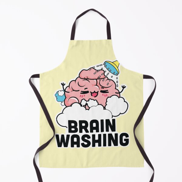 Item preview, Brain Washing Pun Cartoon Design - Clean Your Mind with a Smile! designed and sold by hitechmom.