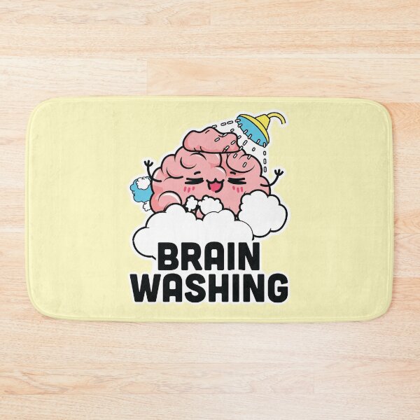 Item preview, Brain Washing Pun Cartoon Design - Clean Your Mind with a Smile! designed and sold by hitechmom.