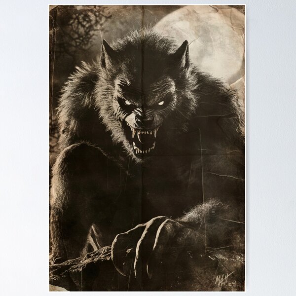 Item preview, Vintage Werewolf designed and sold by MatrixTattoo.