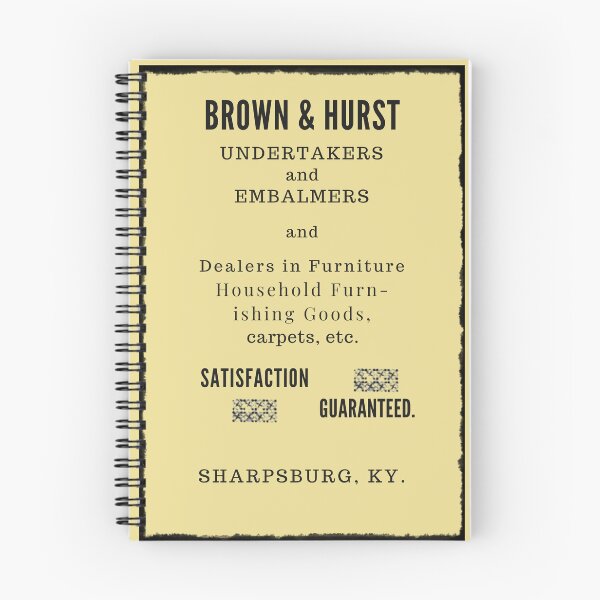 Item preview, Brown & Hurst Undertakers and Embalmers designed and sold by JoezPlace.