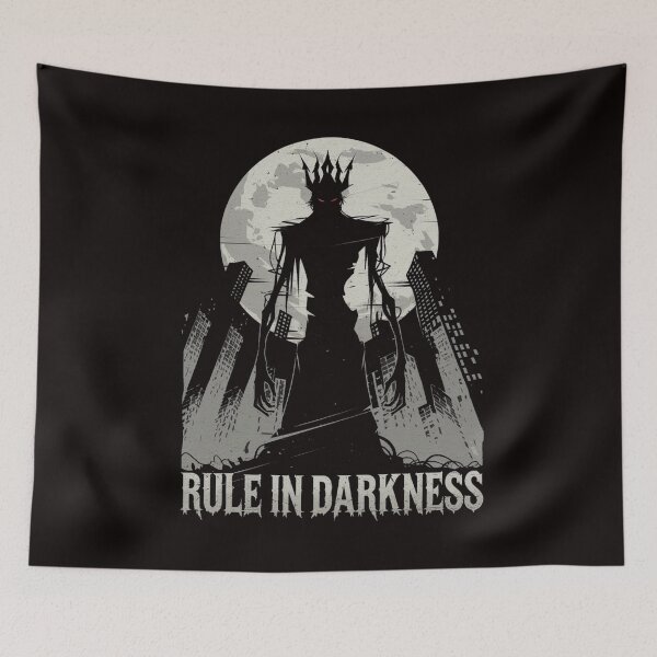 Item preview, Rule in Darkness Gothic T-Shirt designed and sold by HOMEDESIGNPRINT.