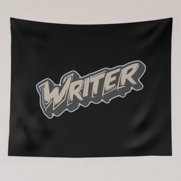 Item preview, Graffiti "WRITER" Light Blue designed and sold by CleverHeadz.
