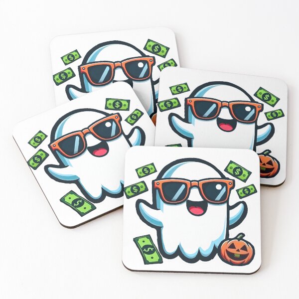 Item preview, The Money Ghost Sticker designed and sold by Johnny Holiday.