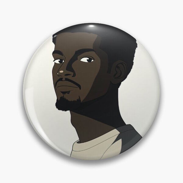 Item preview, Guinean man, portrait | Anime style designed and sold by ComicsFactory.