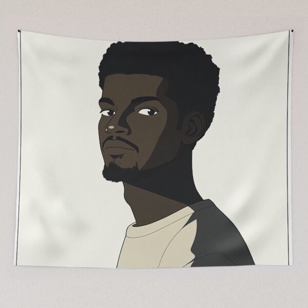 Item preview, Guinean man, portrait | Anime style designed and sold by ComicsFactory.