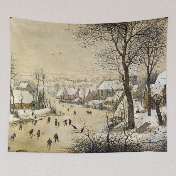 Item preview, Winter landscape with skaters and bird designed and sold by frederic Lecut.