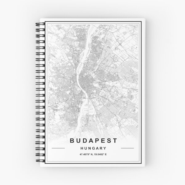 Artikelvorschau, Karte von Budapest entworfen und verkauft von SHAMPAIN-ART-CO.