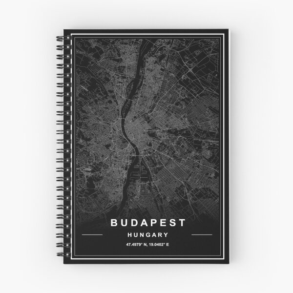 Artikelvorschau, Karte von Budapest entworfen und verkauft von SHAMPAIN-ART-CO.