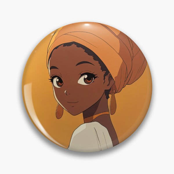 Item preview, Guinean woman | Anime style designed and sold by ComicsFactory.