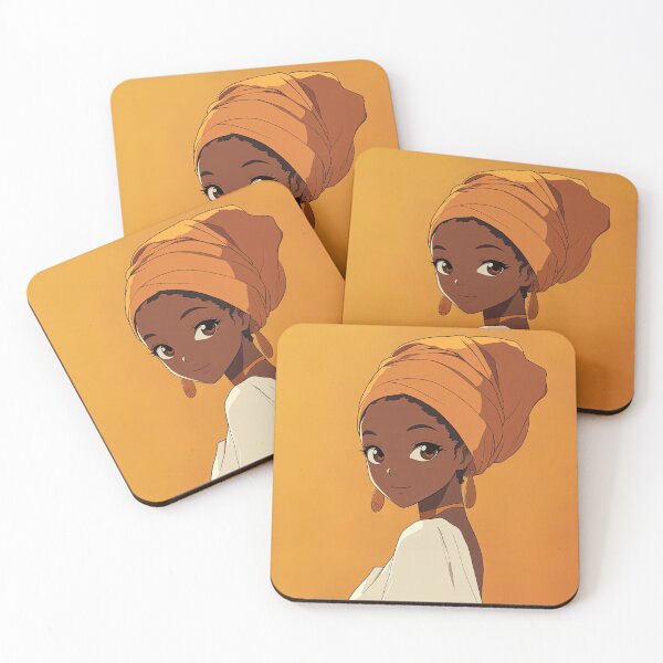 Item preview, Guinean woman | Anime style designed and sold by ComicsFactory.