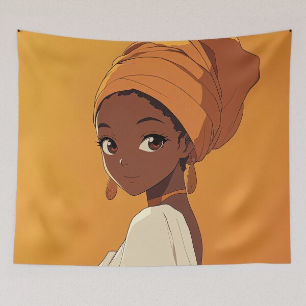 Item preview, Guinean woman | Anime style designed and sold by ComicsFactory.