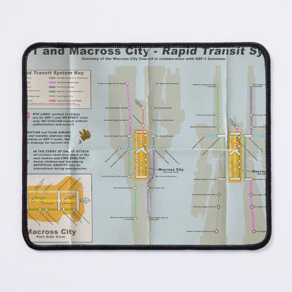 Item preview, Asplenia Studios: SDF-1 Rapid Transit System map designed and sold by Asplenia Studios.