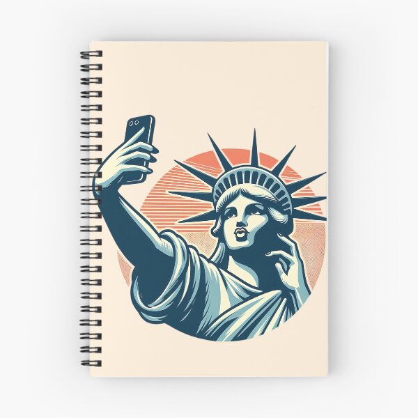 Item preview,  statue of liberty taking a selfie designed and sold by oren-art.
