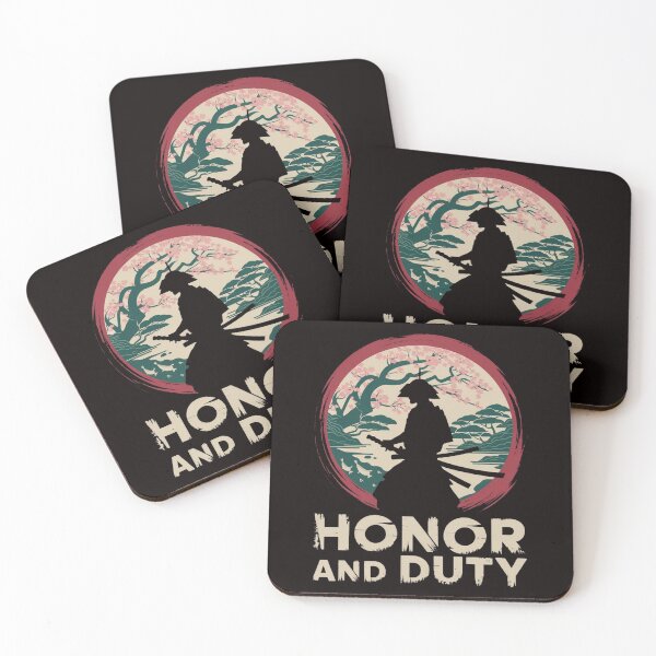 Item preview, Honor and Duty Samurai T-Shirt designed and sold by HOMEDESIGNPRINT.