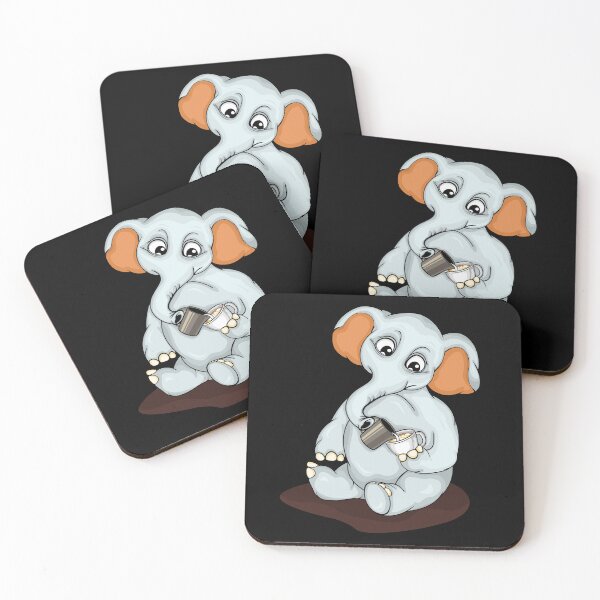 Item preview, Cute Elephant Pouring Latte Art Coffee Lover Barista designed and sold by DSWShirts.