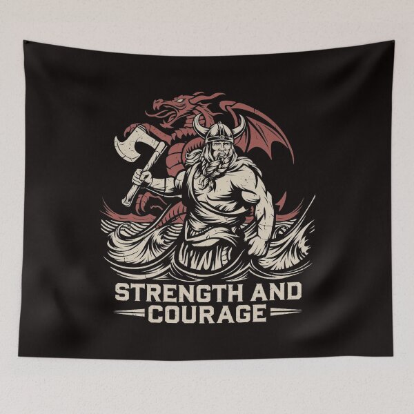 Item preview, Strength and Courage Warrior T-Shirt designed and sold by HOMEDESIGNPRINT.