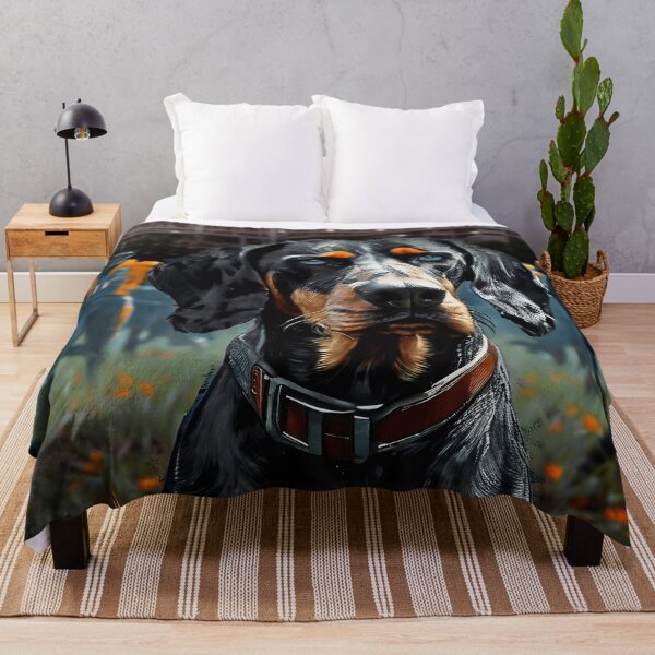 Item preview, BIG ORANGE BACKYARD - BLUETICK ON THE GUARD designed and sold by Pickle Wicked Designs.