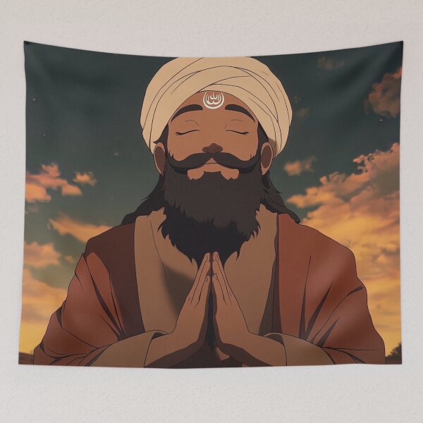 Item preview, Guru Nanak | Anime style designed and sold by ComicsFactory.