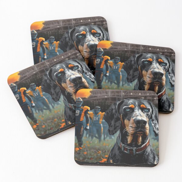 Item preview, BIG ORANGE BACKYARD - BLUETICK ON THE GUARD designed and sold by Pickle Wicked Designs.