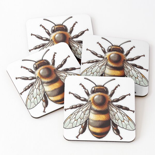 Item preview, Bee Illustration - Busy and Beautiful Nature Art designed and sold by tCreative150.