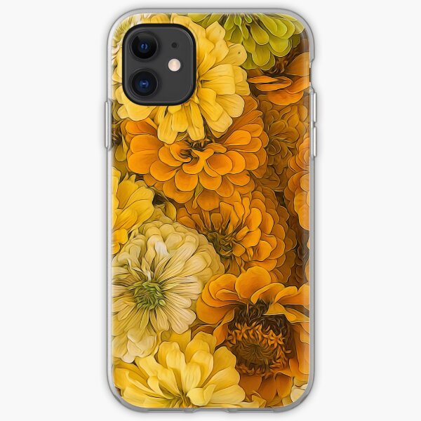 Yellow Zinnias iPhone Soft Case