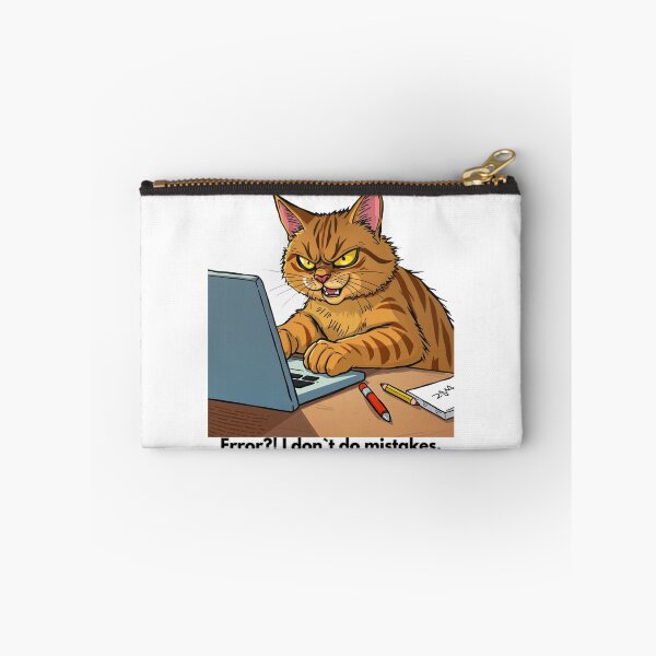 Item preview, working cat angry at a laptop designed and sold by GinnyGi.