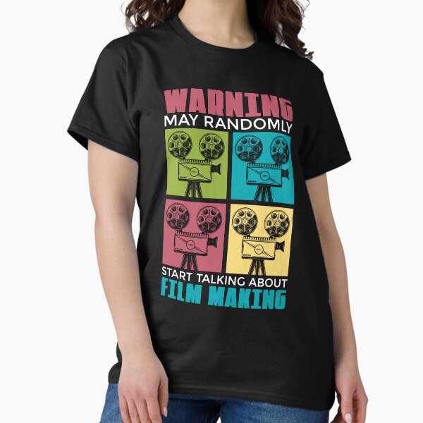 Artikel-Vorschau von Warnung vor Filmproduktionen kann zu einem zufälligen Start des Kinofilms führen, designt und verkauft von tshirtconcepts.