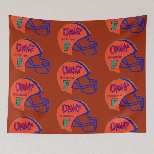 Item preview, Happy Halloween Gainesville Florida FL Football Helmet  designed and sold by Lartheviking.