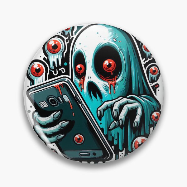 Item preview, Spooky Ghost Texting - Modern Paranormal Art designed and sold by tCreative150.