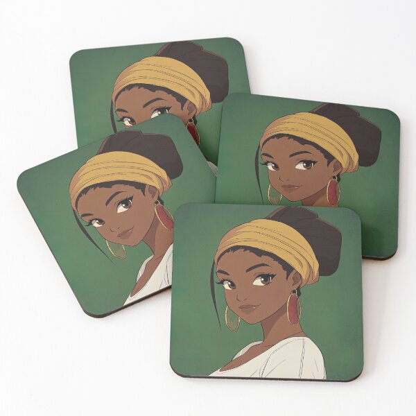 Item preview, Guyanian woman | Anime style designed and sold by ComicsFactory.