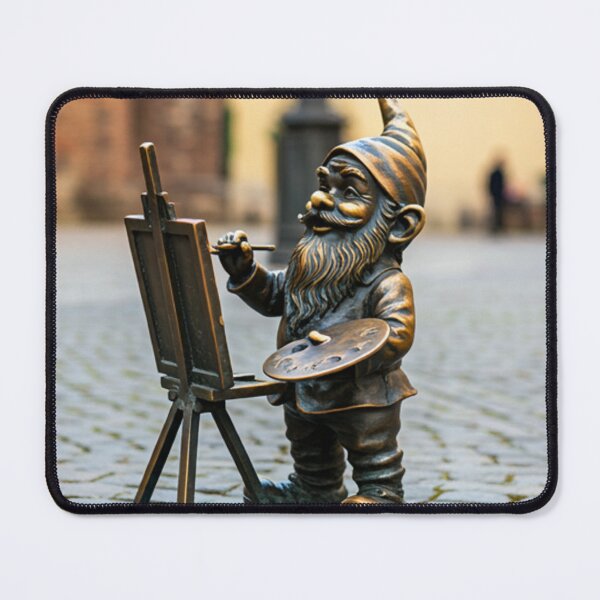 Item preview, Thinking of Wroclaw - Gnome Painting at Easel designed and sold by Purrfecta.
