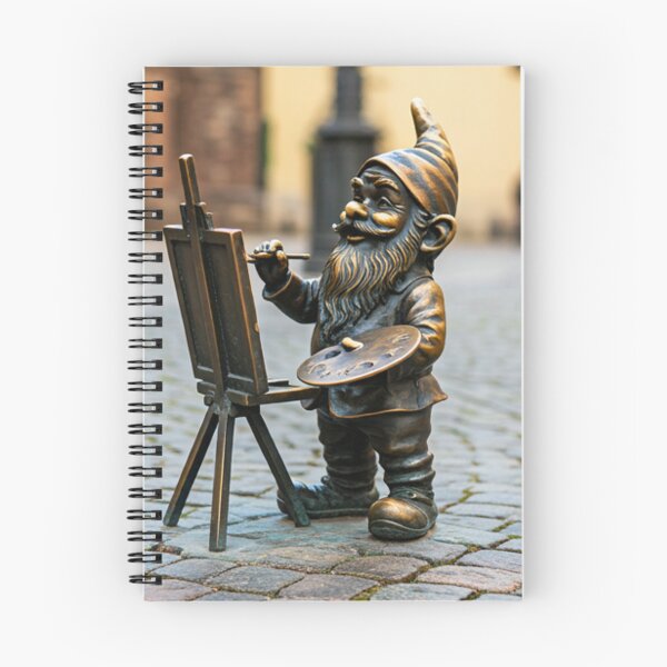 Item preview, Thinking of Wroclaw - Gnome Painting at Easel designed and sold by Purrfecta.
